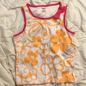Girls orange and pink sleeveless top